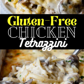 gluten free chicken tetrazzini pinterest pin.