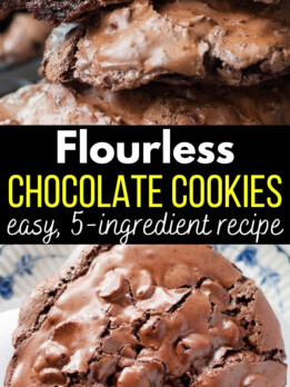 flourless cookies pinterest pin.