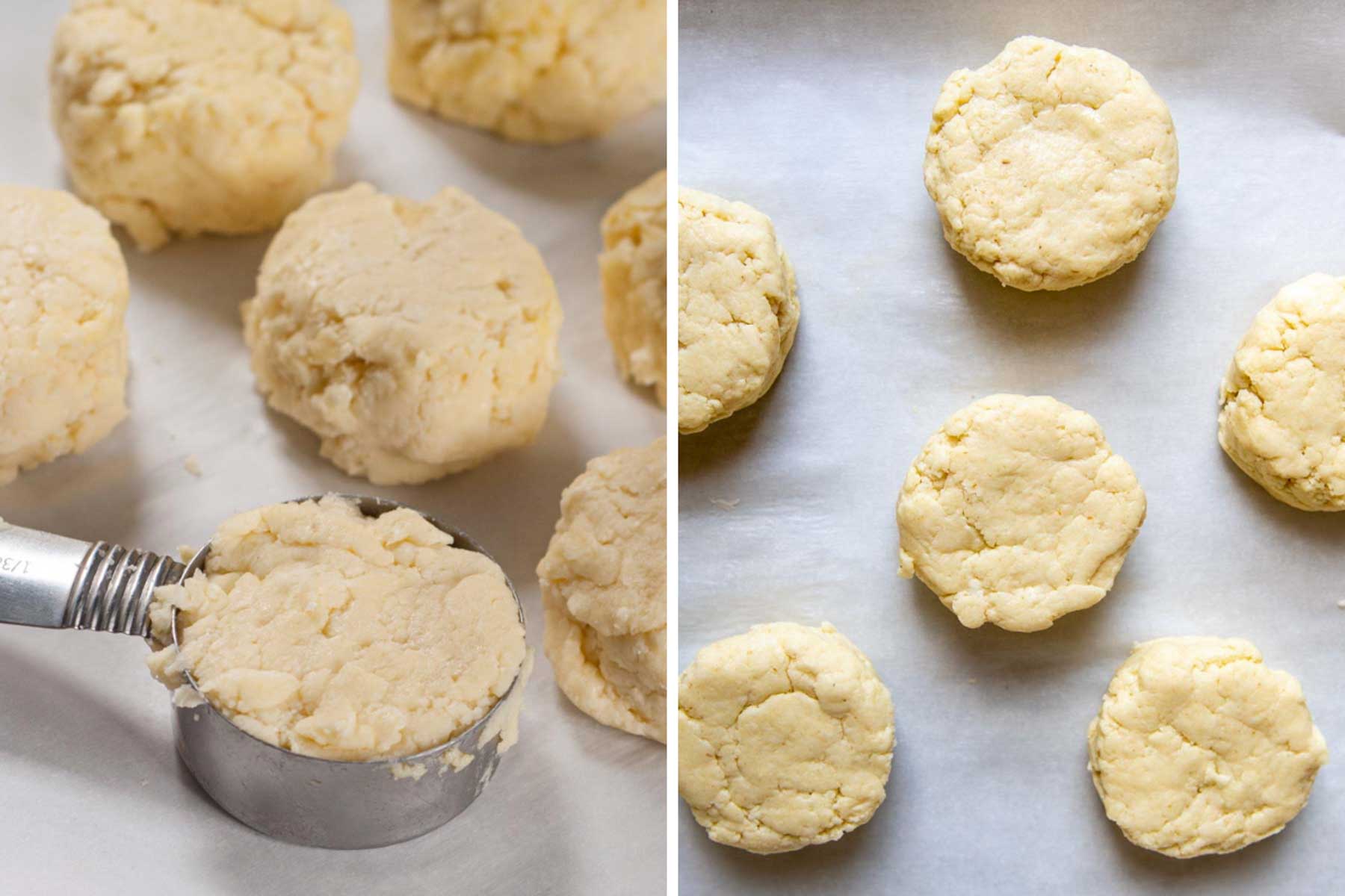 images showing how to make gluten-free biscuits