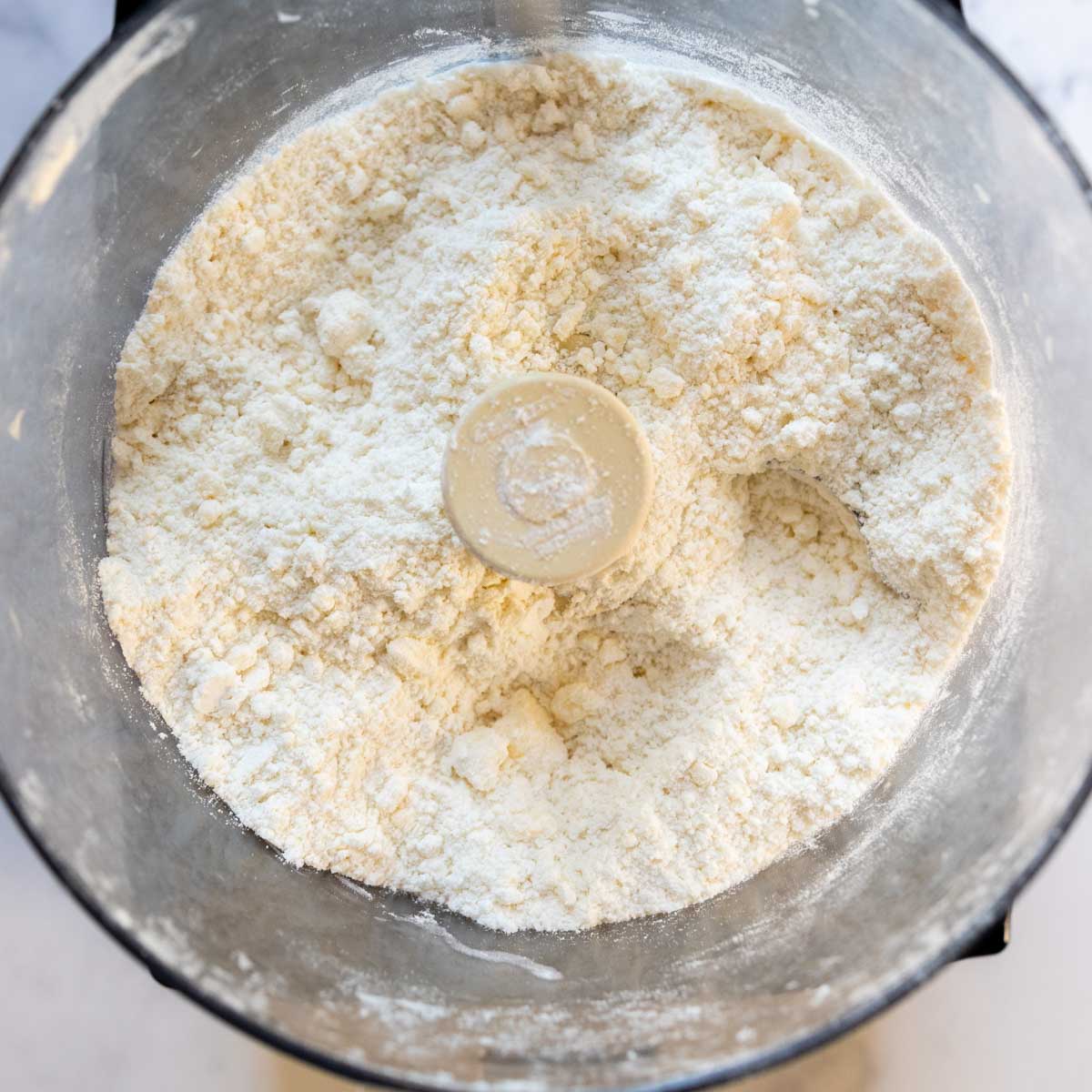 the gluten-free flour mixed with butter.