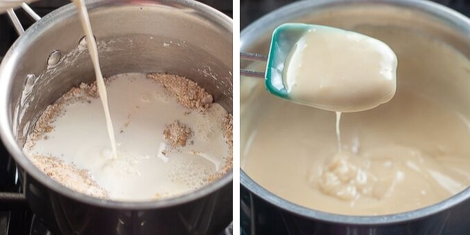 showing how to make sugar cream pie recipe