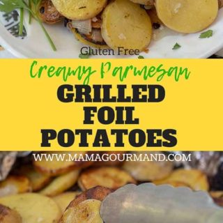 grilled foil potatoes pinterest pin