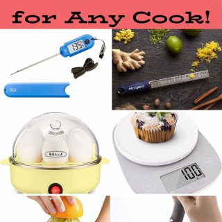collage of cheap kitchen gifts