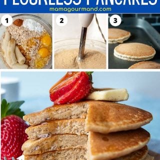 flourless pancakes pin