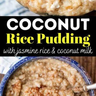 rice pudding with coconut milk.