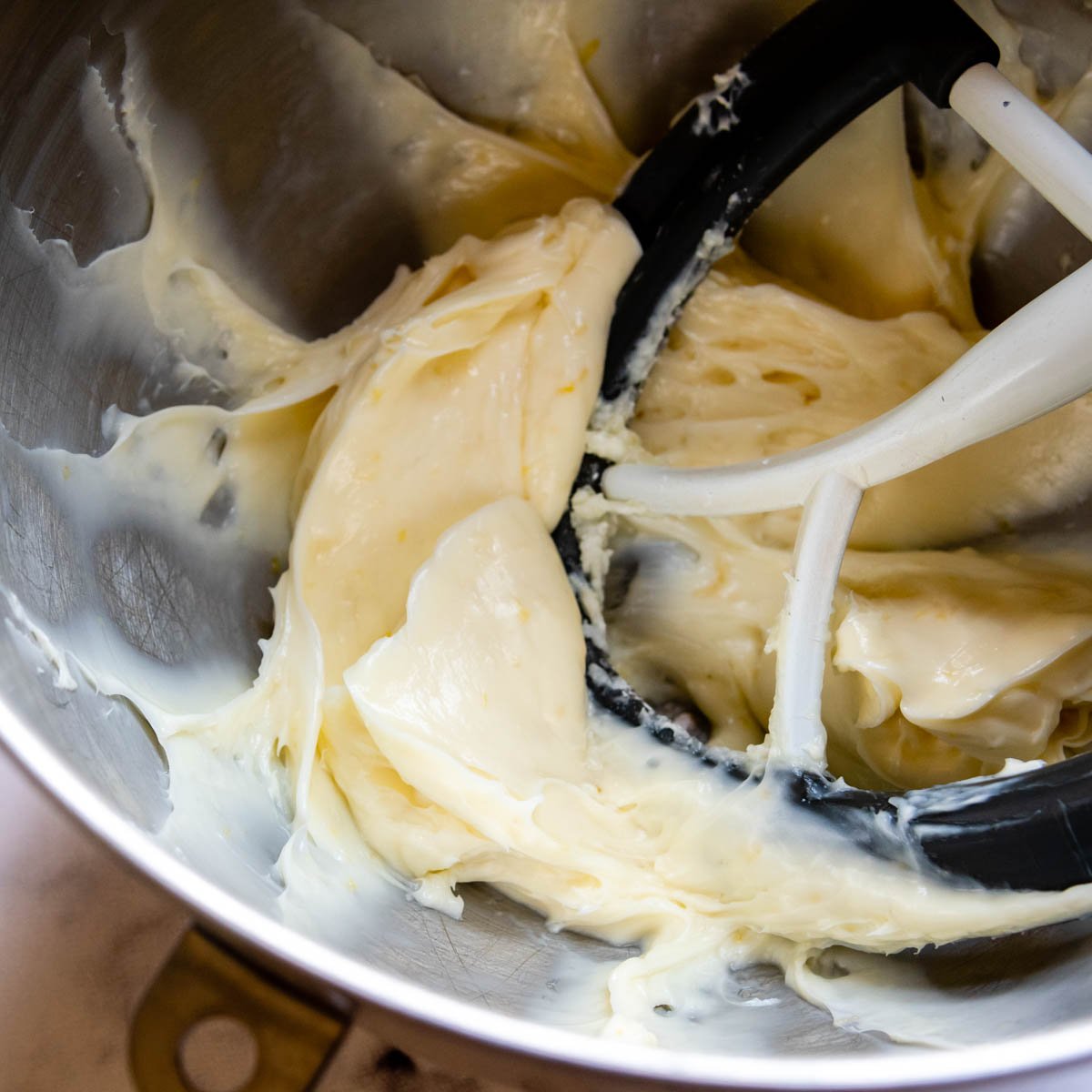 cream cheese mixture for frosting.