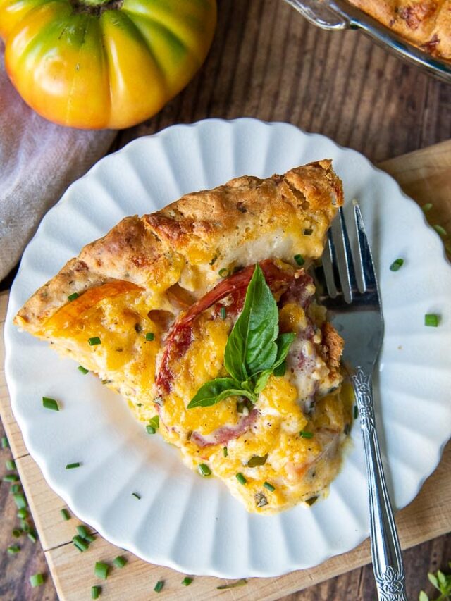 Easy tomato pie mamagourmand
