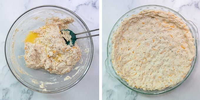 images showing how to make bisquick crust for southern tomato pie