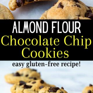 almond flour chocolate chip cookies pinterest pin