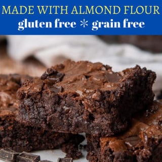 almond flour brownies pin
