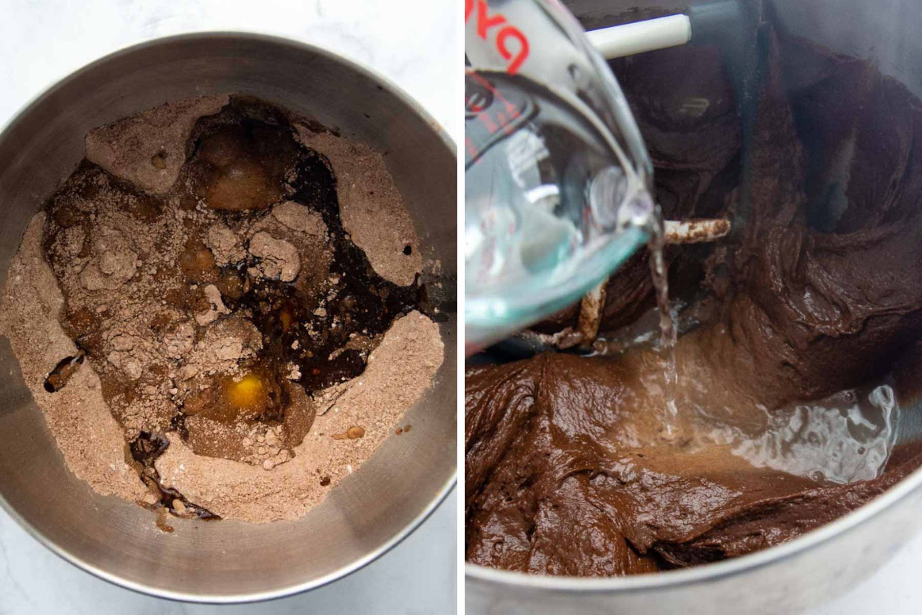 images showing how to make chocolate cake