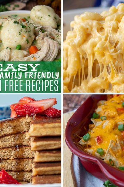 a collage of gluten free recipes for kids