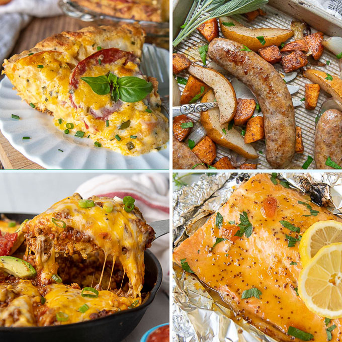 a collage of recipes for kid friendly gluten free dinners