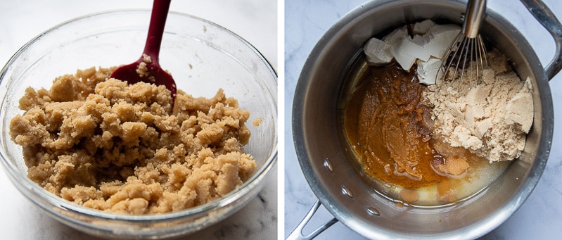 images showing how to make gluten free pumpkin muffins
