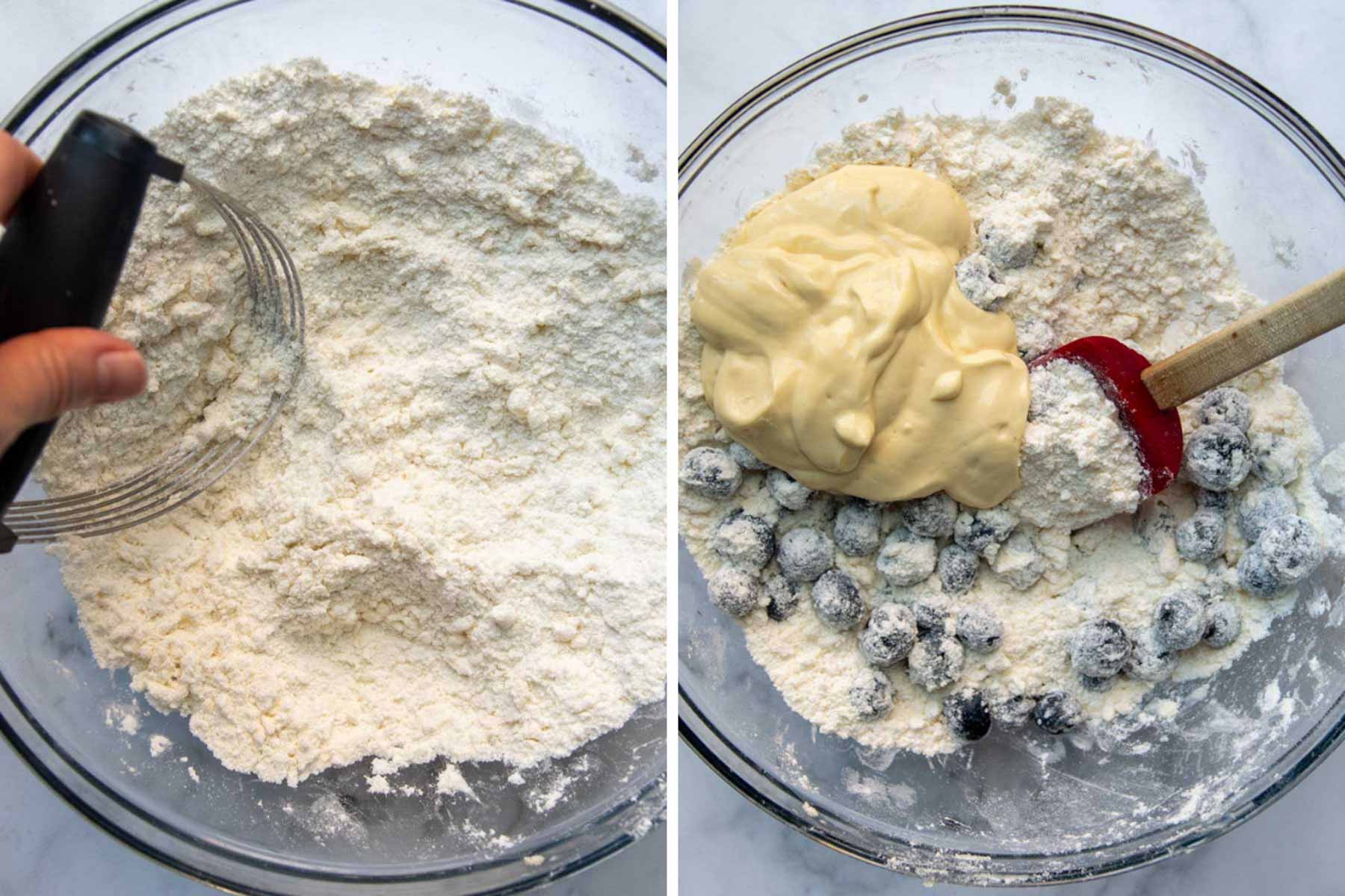 images showing how to make gluten-free scone dough