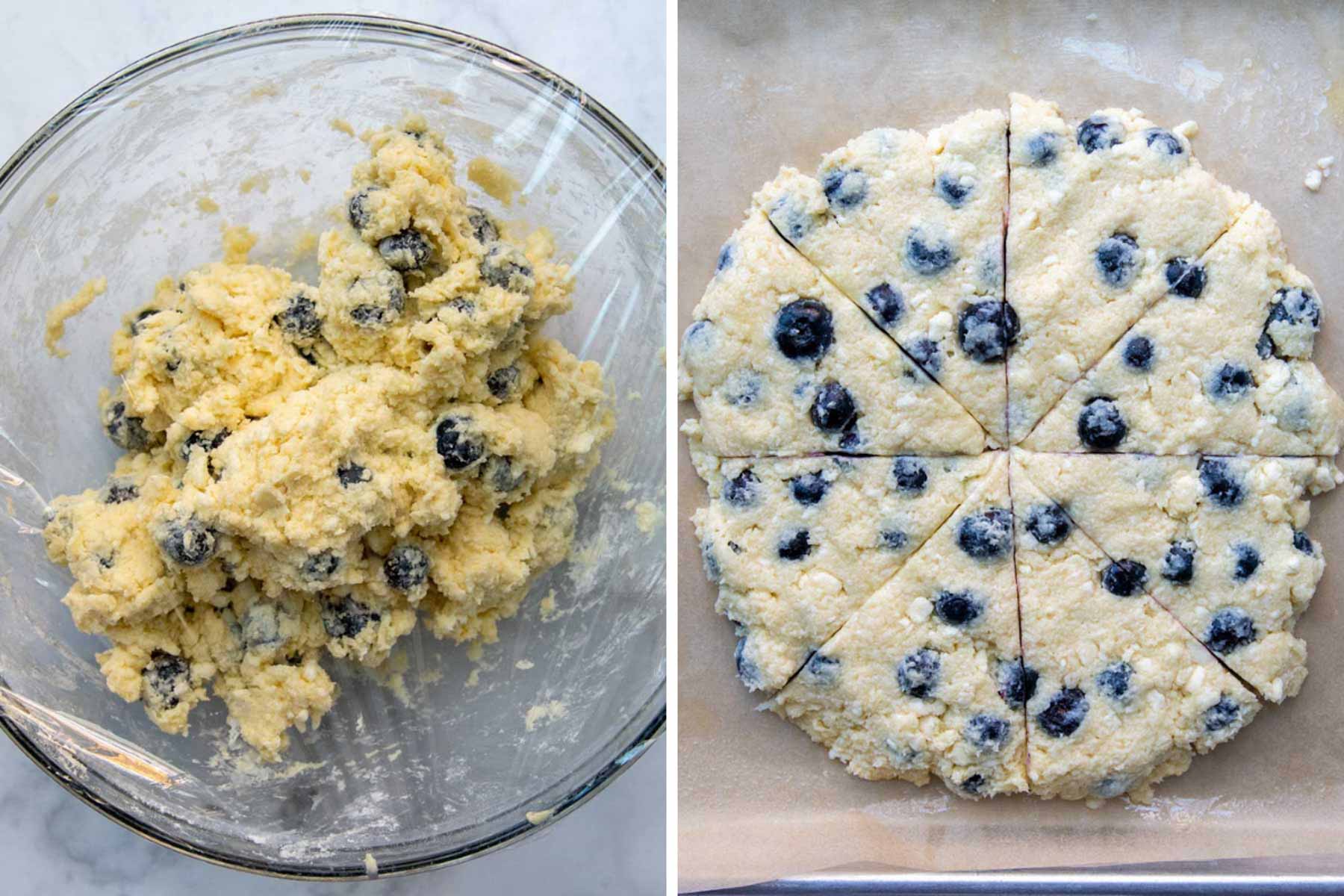 images showing how to shape scones