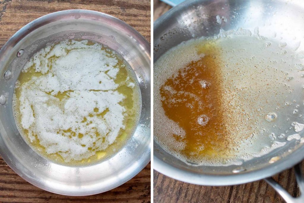 image showing how to make browned butter