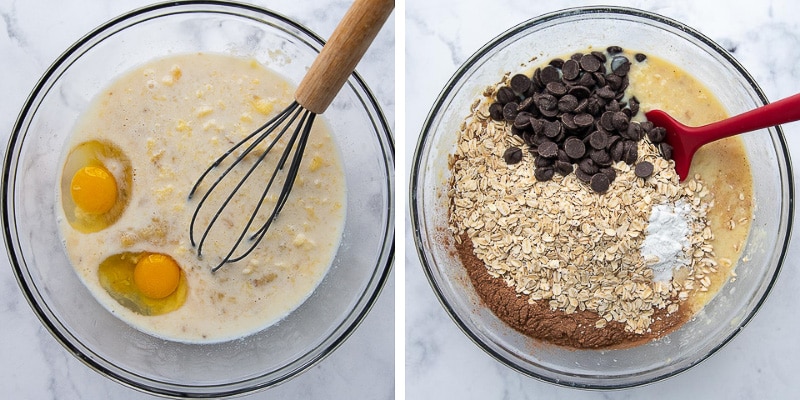 images showing how to make chocolate oatmeal