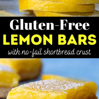 gluten free lemon squares pinterest pin.