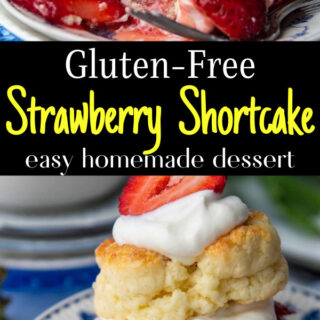 gluten free shortcake pinterest pin.
