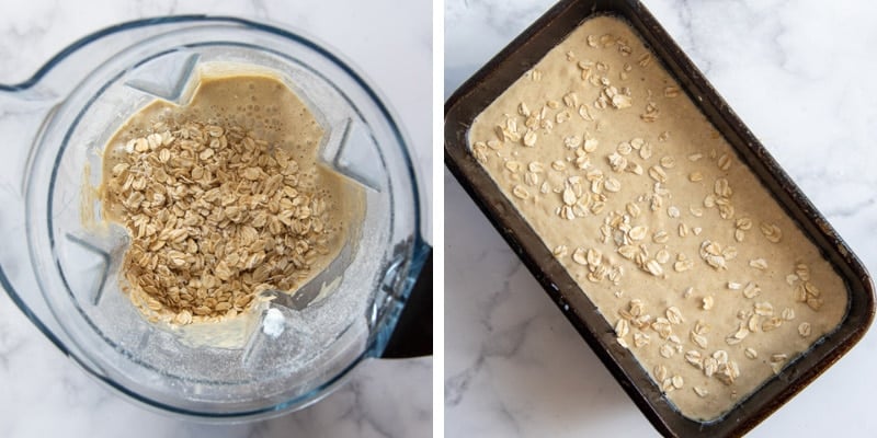 images showing how to make gluten free oat flour bread