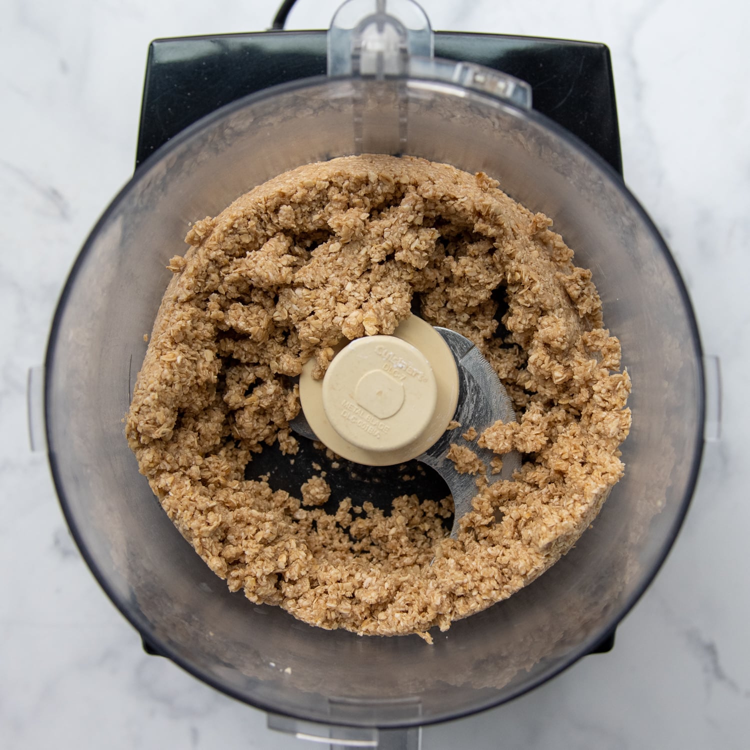 oats in a food processor with butter mixed in.