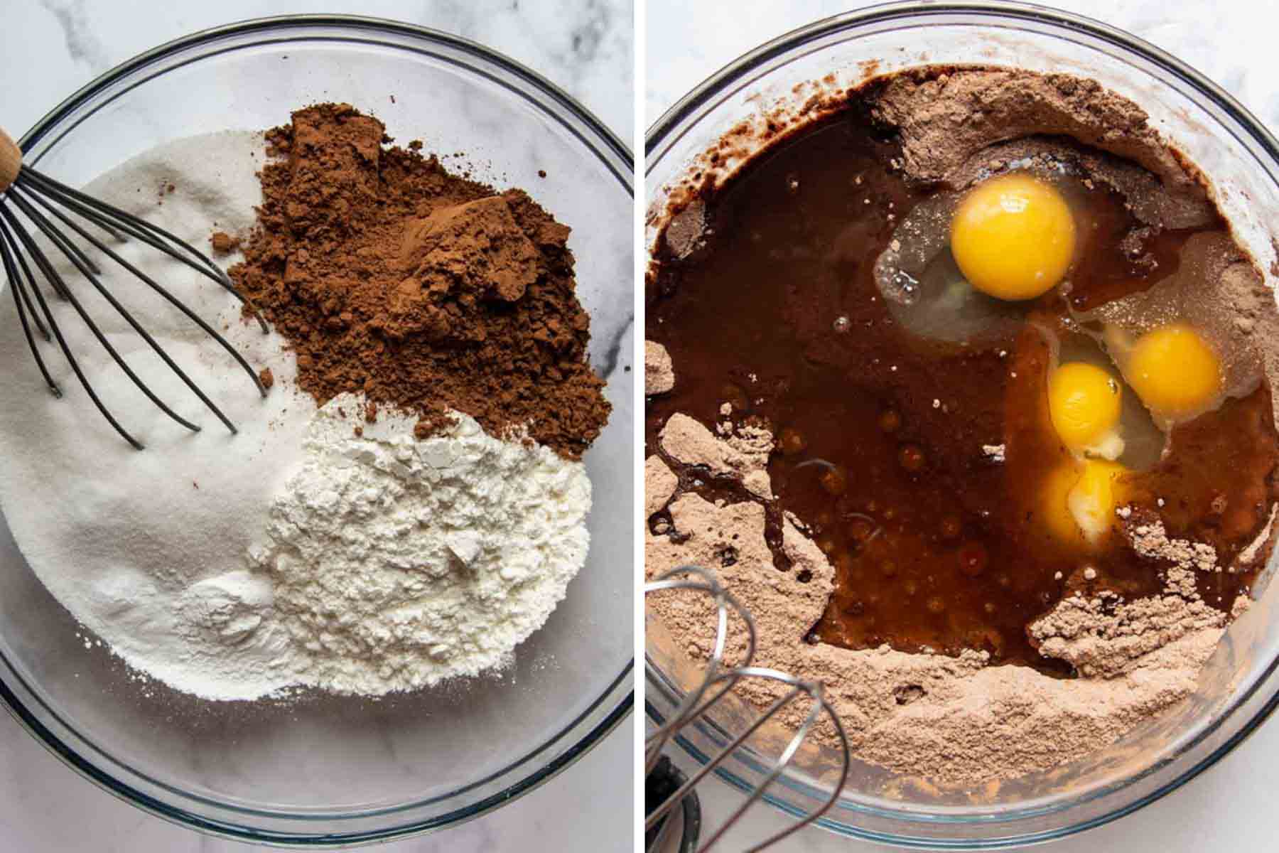images showing how to make gluten free chocolate zucchini cake