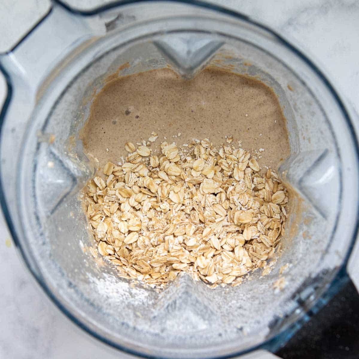 oats added to the muffin batter.