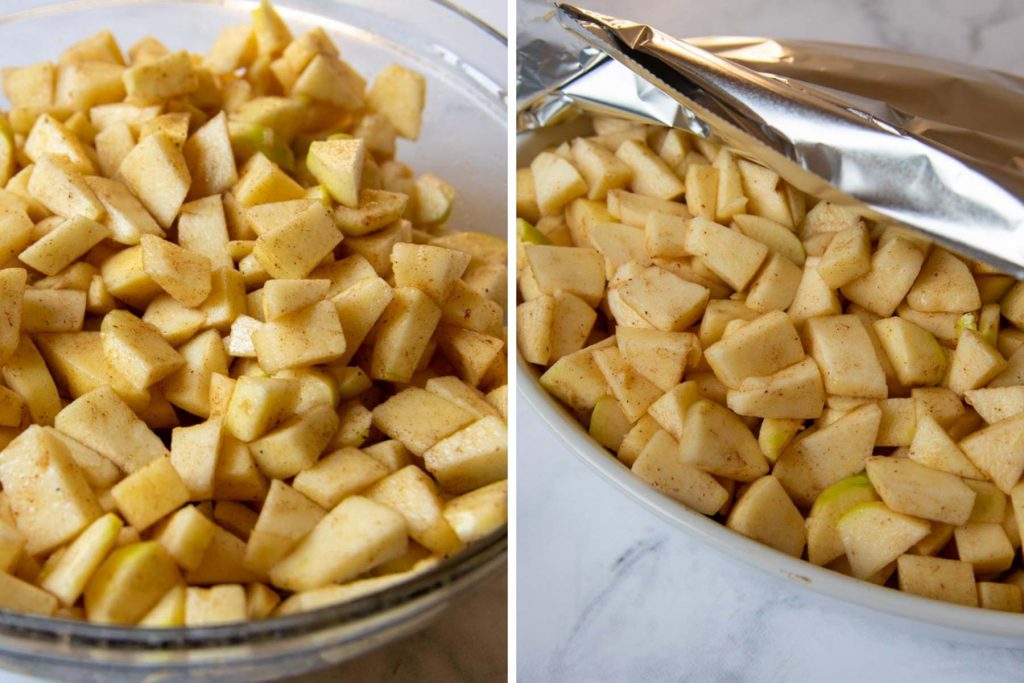 images showing how to make apple filling