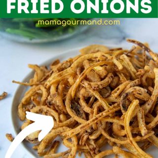 french fried onion recipe pinterest pin