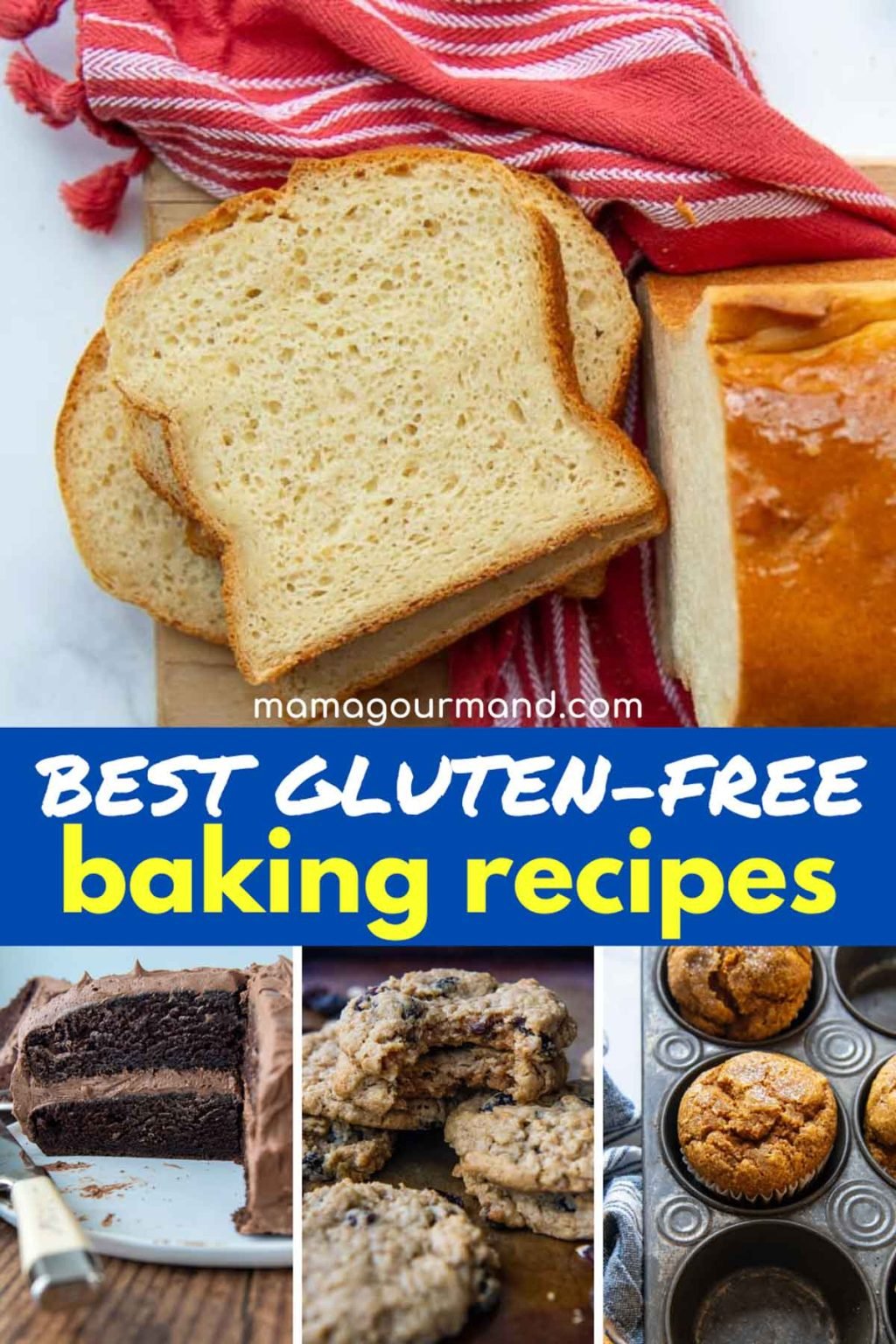 a collage of gluten-free baking recipes