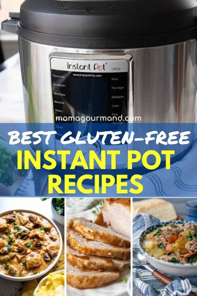a collage of gluten-free instant pot recipes