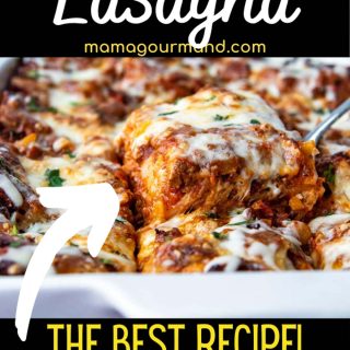 gluten-free lasagna recipe pinterest pin
