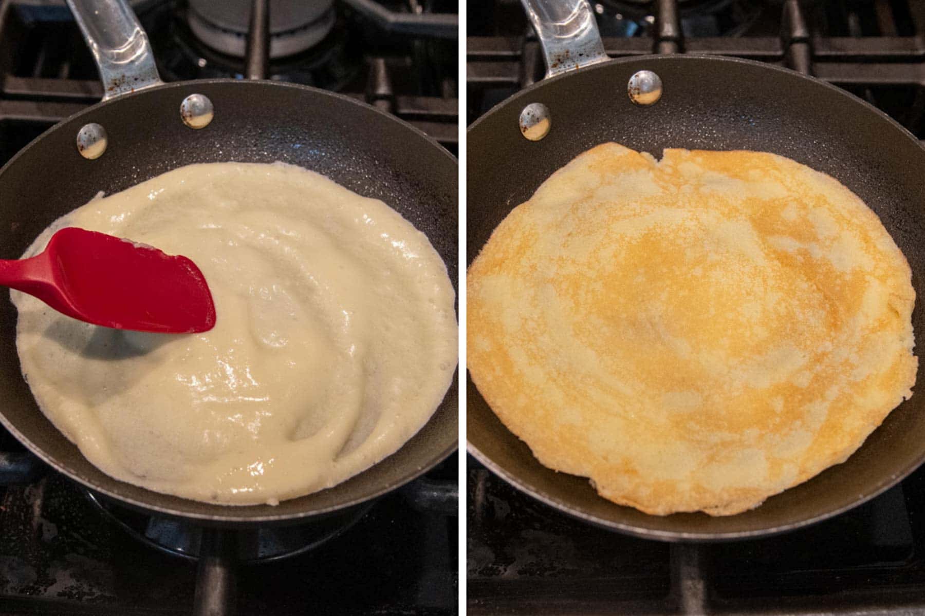 image showing how to cook crepes
