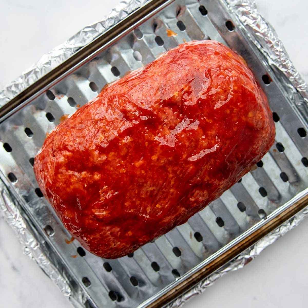glaze over the meatloaf before being baked.
