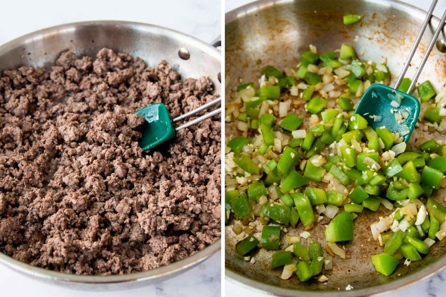 images showing how to make ground beef layer