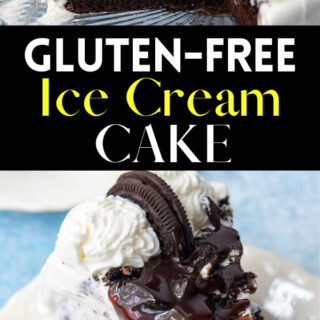 gluten-free ice cream cake pinterest pin.
