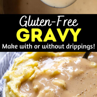 glute free gravy recipe pintrerst pin.