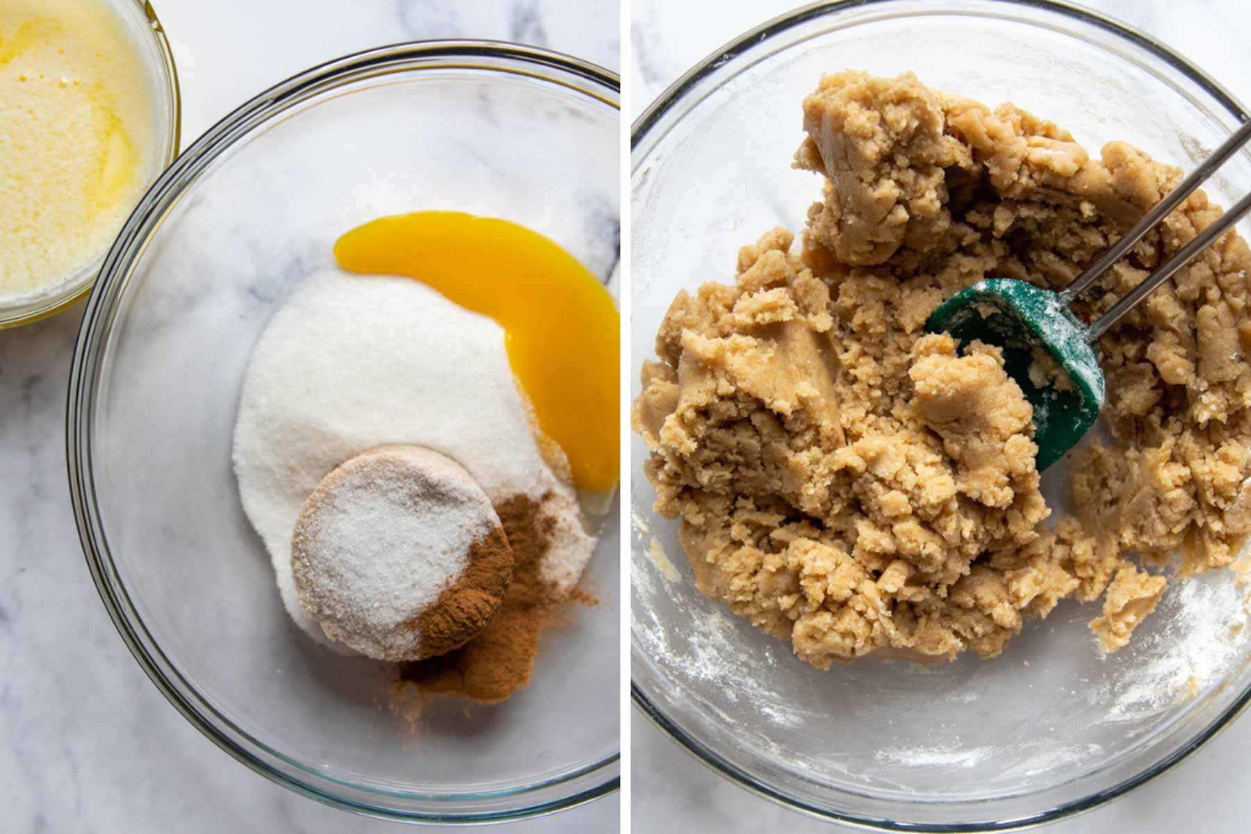images showing how to make crisp topping without oats.