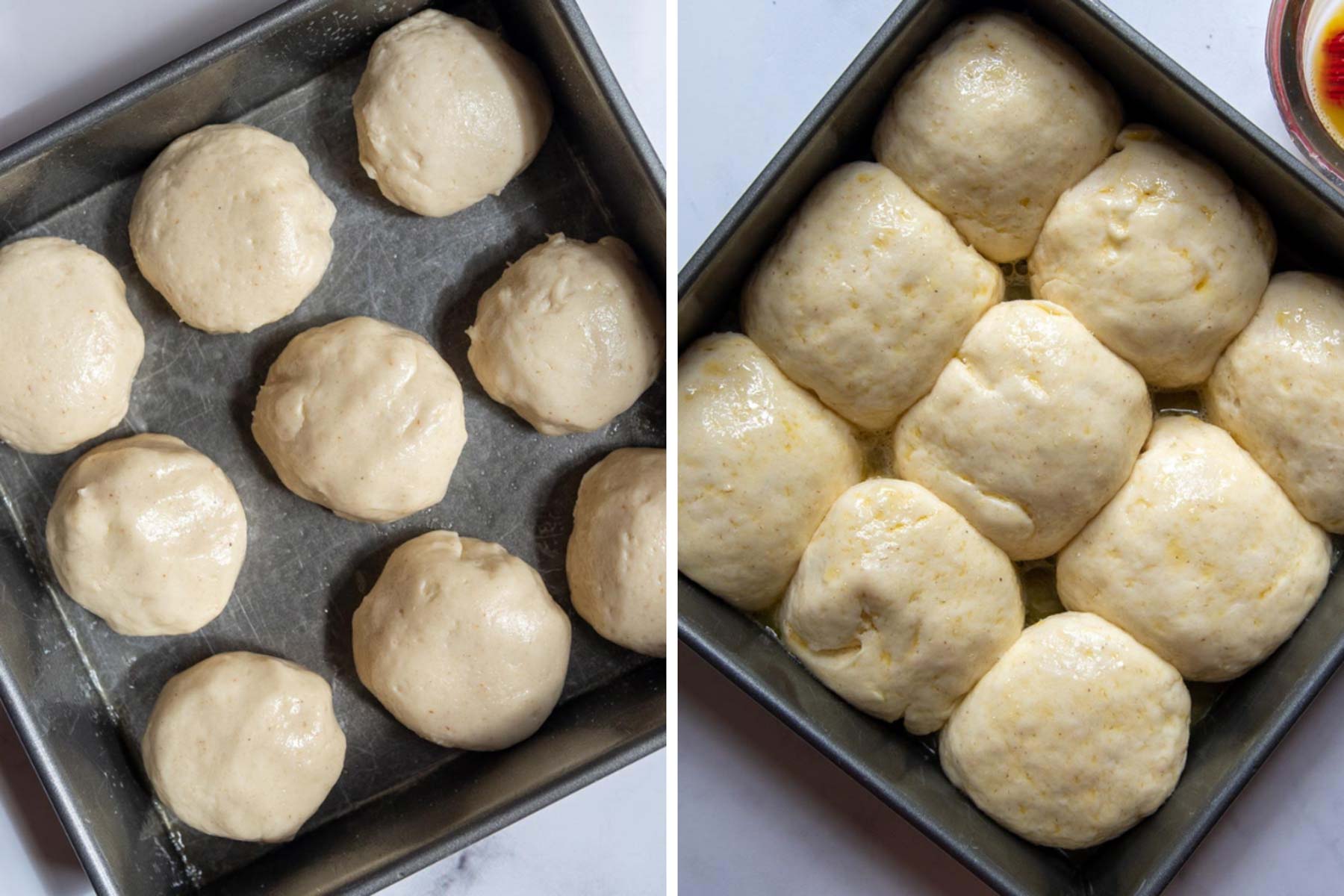 rolls before rising and after.