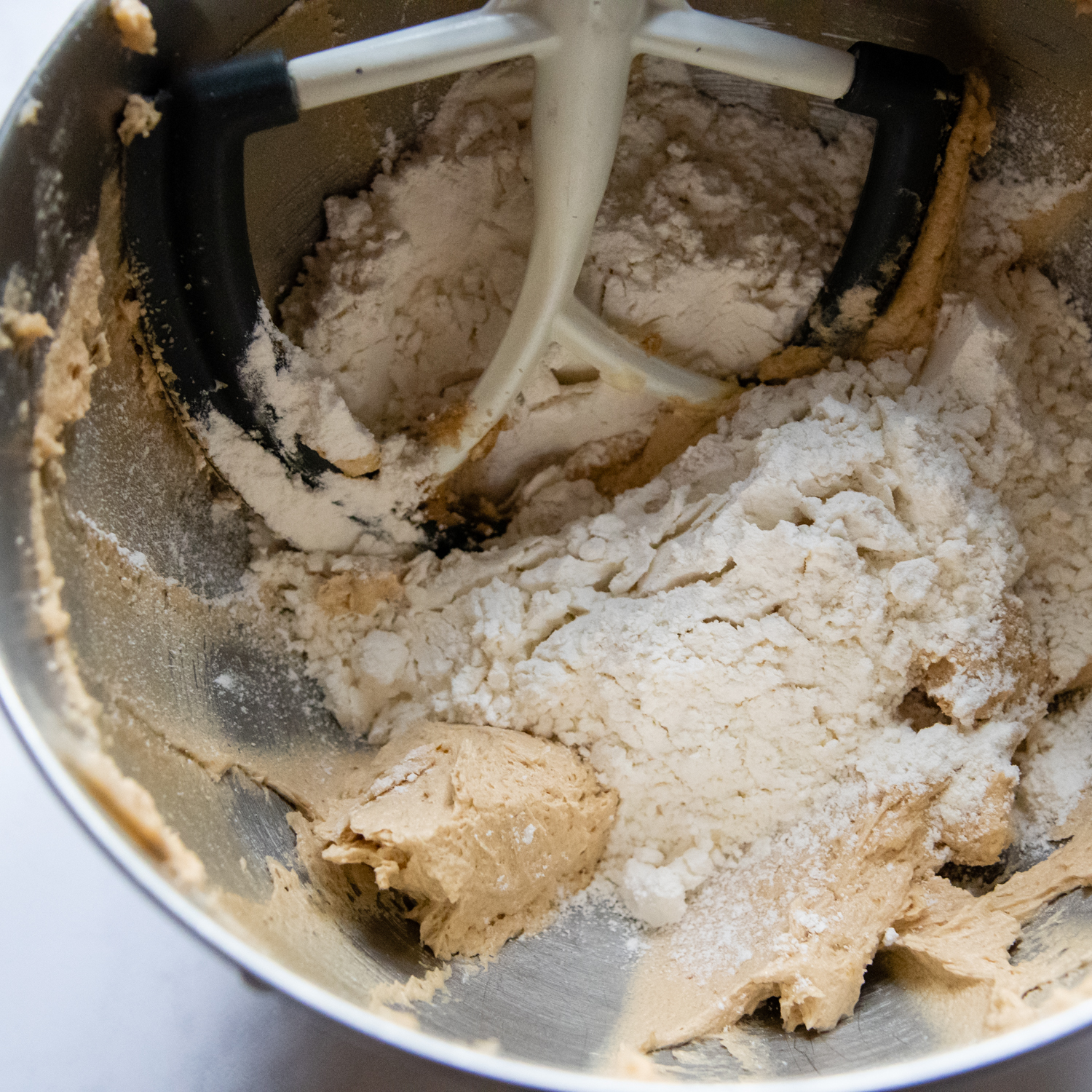 gluten-free flour added to the mixture.
