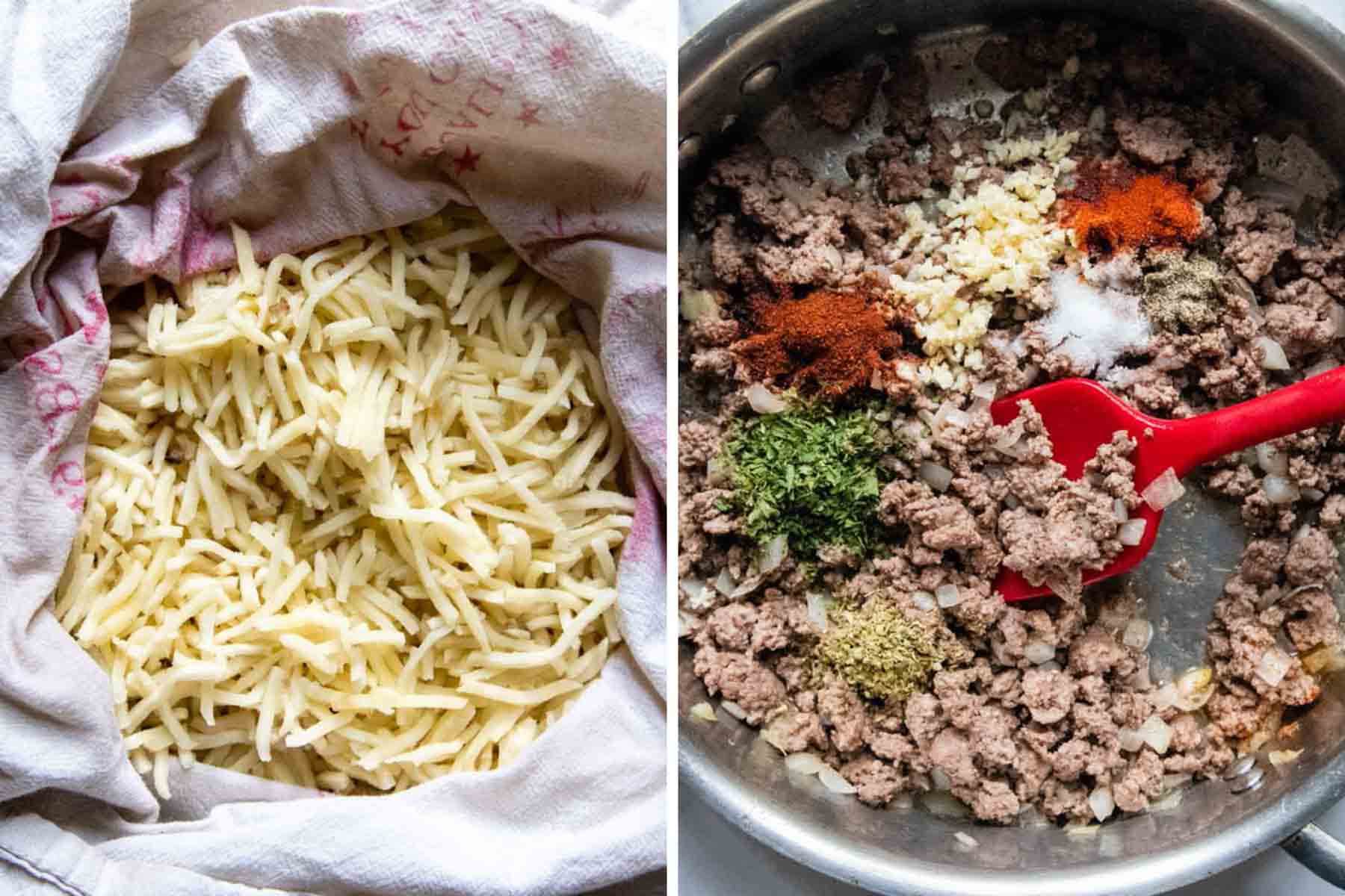 images showing how to make cottage pie.