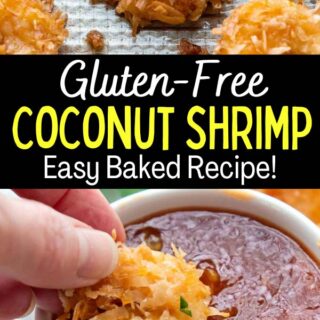 gluten-free coconut shrimp pinterest pin.