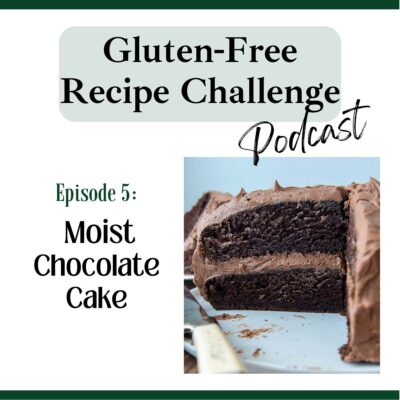 gluten-free chocolate cake podcast logo