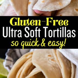 gluten free tortillas pinterest pin.