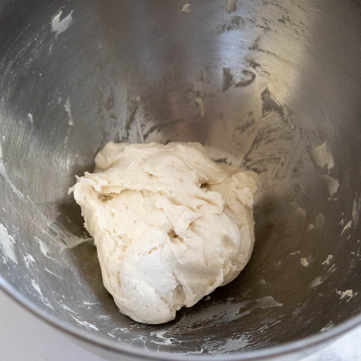 dough before rising.