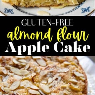 almond flour apple cake pinterest pin.