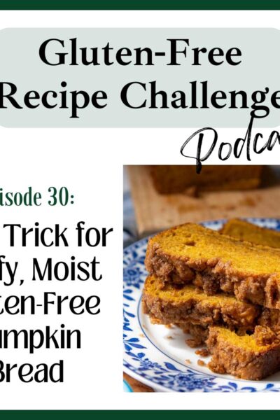 gluten free pumpkin bread audio recipe podcast logo