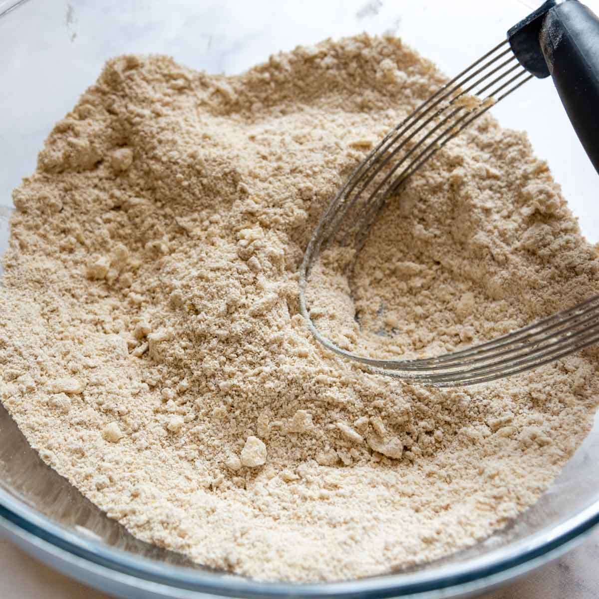 oat flour blended with butter.
