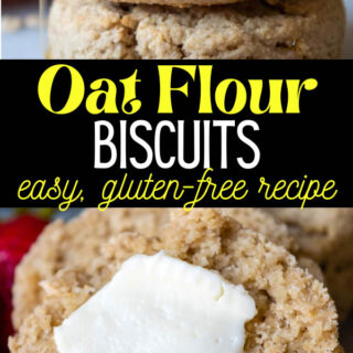 oat flour biscuits pinterest pin.